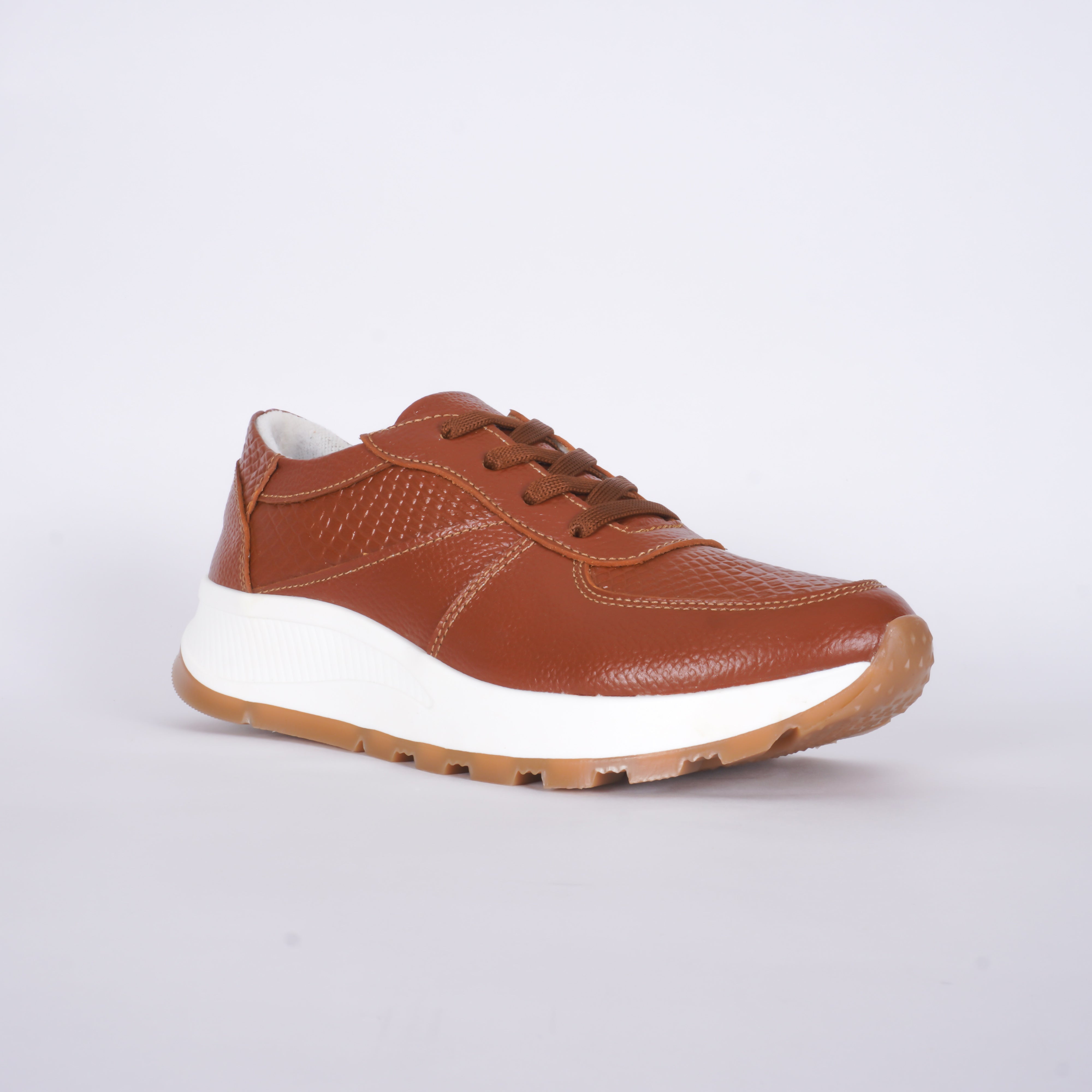 Tenis Royal En Cuero 0628