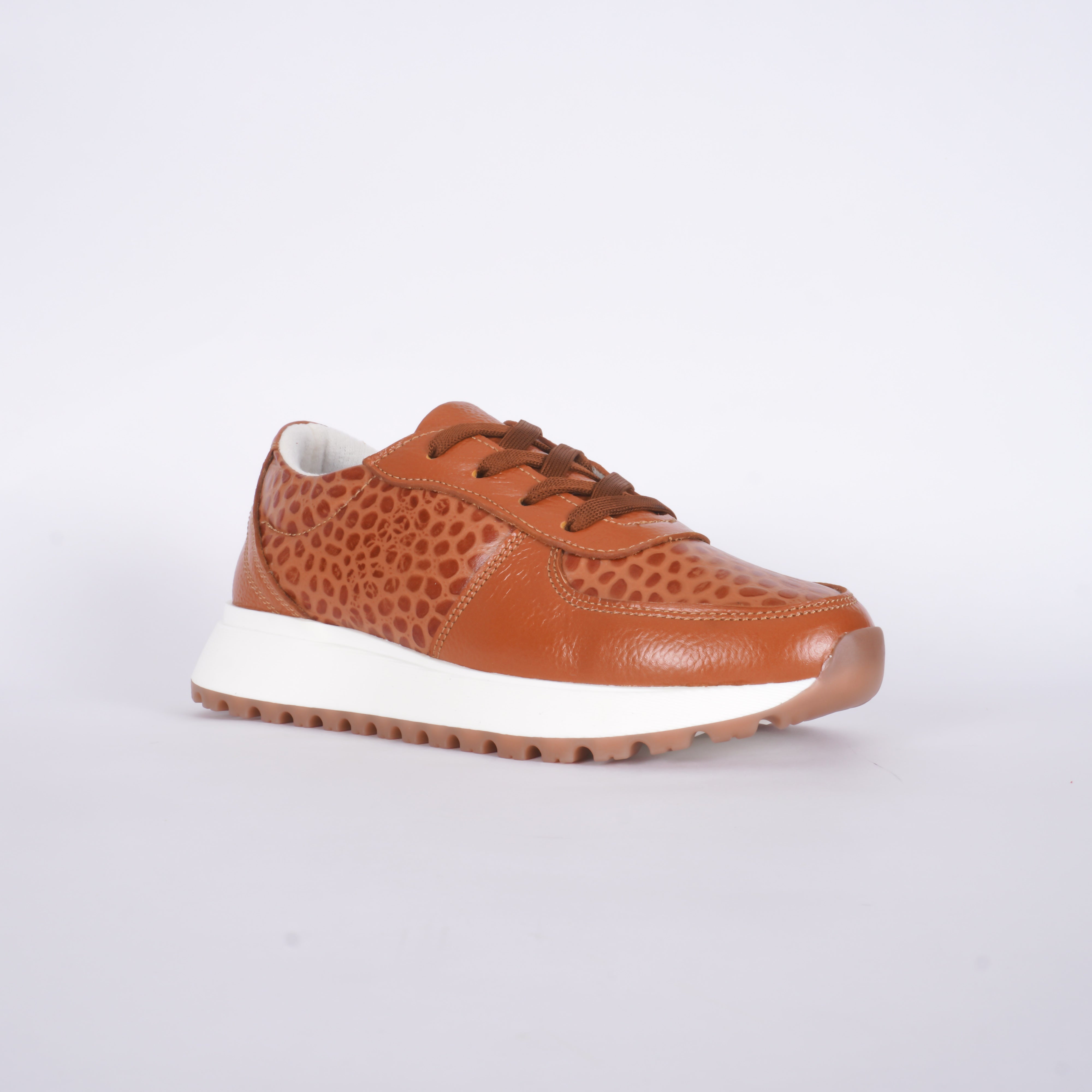 Tenis Eleganza En Cuero 0604